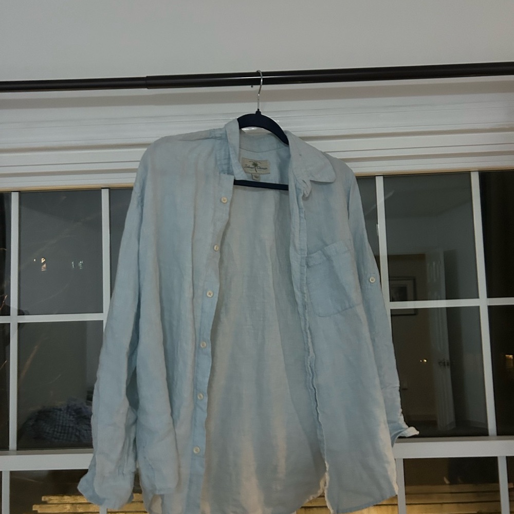 Men's Light Blue Shirt Jacket